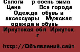 Сапоги 35 р.осень-зима  › Цена ­ 700 - Все города Одежда, обувь и аксессуары » Мужская одежда и обувь   . Иркутская обл.,Иркутск г.